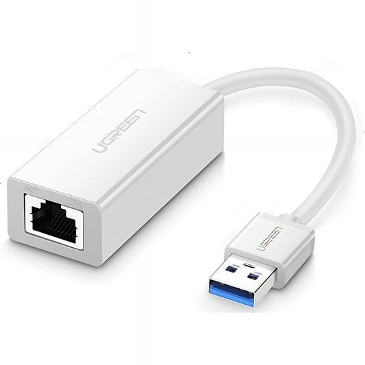 UGREEN CR111 Network Card, RJ45, USB 3.0, White