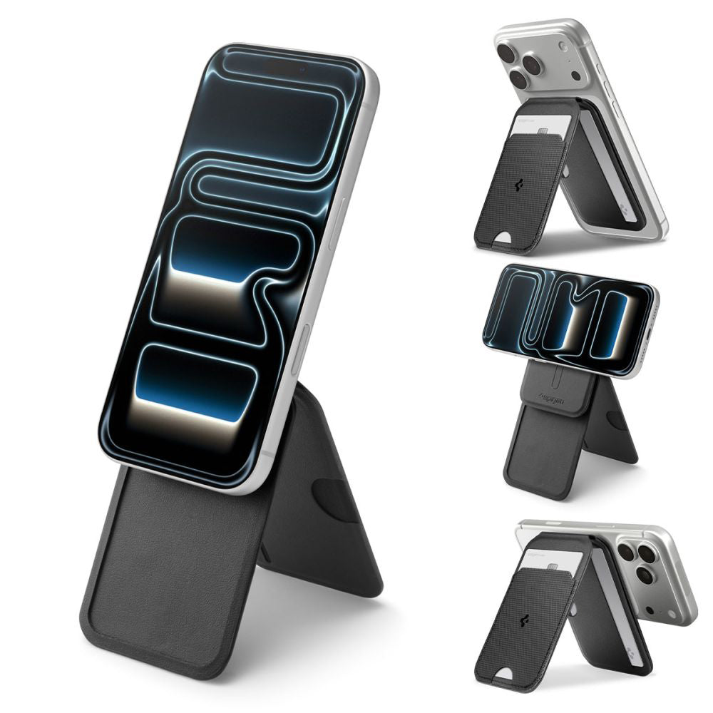 MagSafe Wallet, Spigen, Slim Fold Tripod S314-2, Black