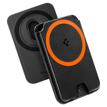 MagSafe Wallet, Spigen, Valentinus MagFit+, Black AFA11336
