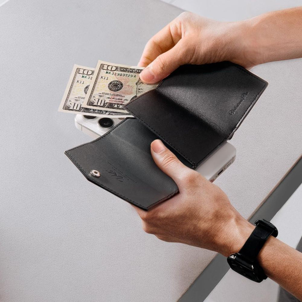 Magsafe Wallet, Spigen, Valentinus Pro, Black