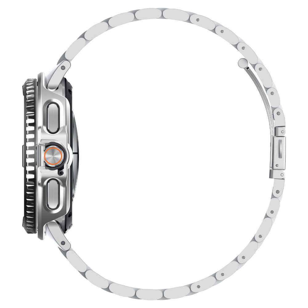 Spigen Tune Pro Pilot Protection Frame for Samsung Galaxy Watch8 Classic, Silver