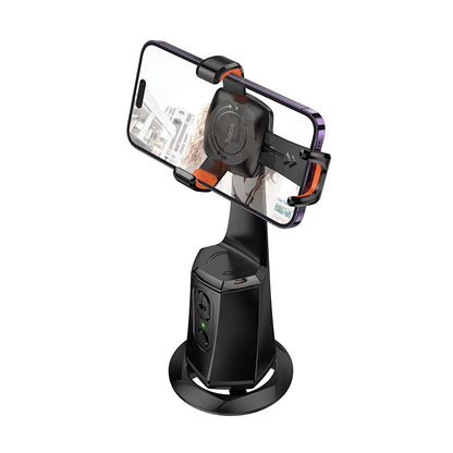 HOCO K26 Face Tracking 360 Stand, Universal, Black