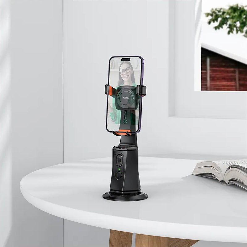 HOCO K26 Face Tracking 360 Stand, Universal, Black