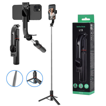 Selfie Stick Bluetooth Techsuit L13, Universal, Black