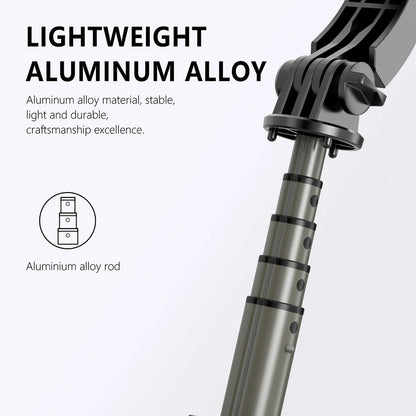 Selfie Stick Bluetooth Techsuit Q03s, Universal, Black