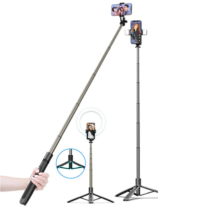 Selfie Stick Bluetooth Techsuit Q06, Universal, Black