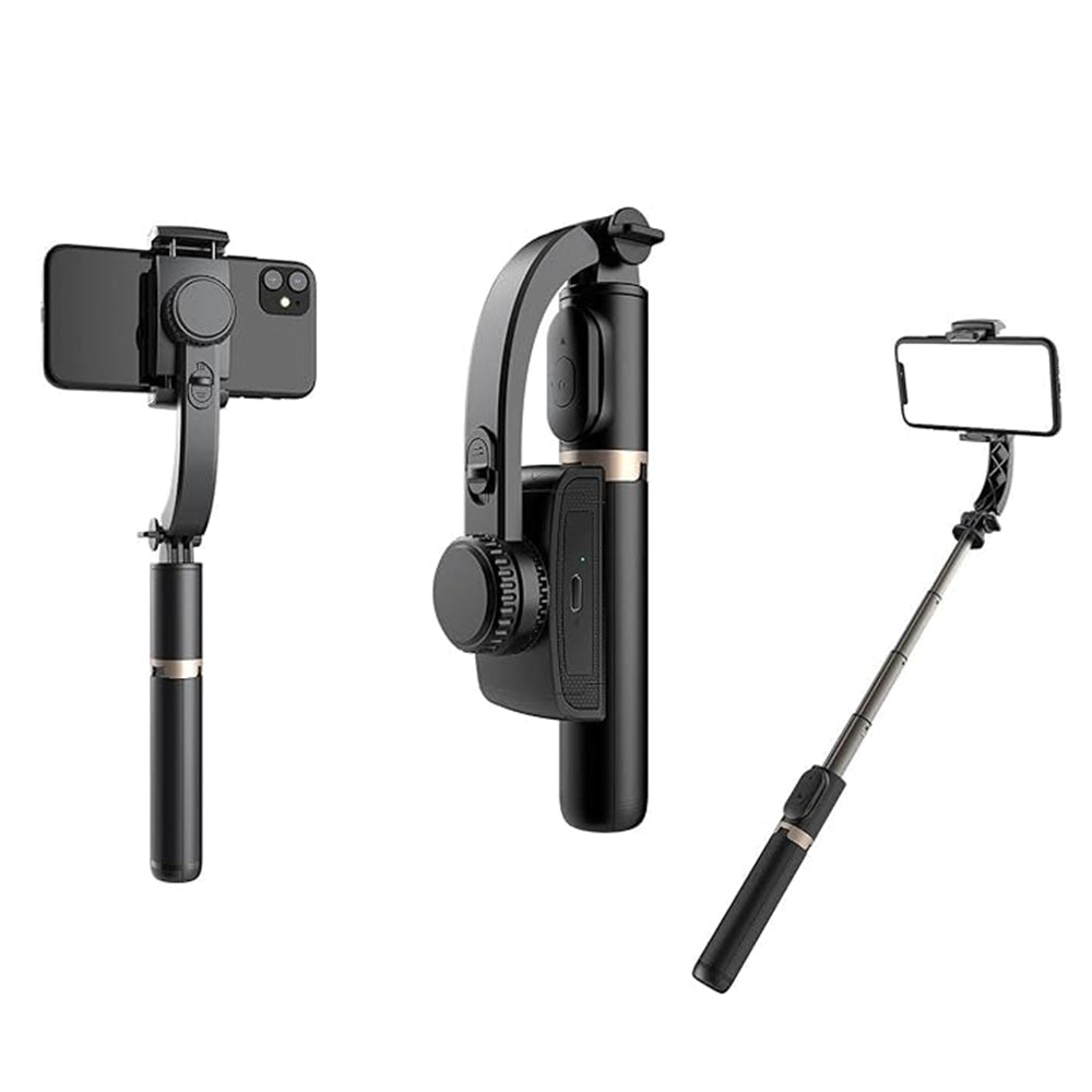 Selfie Stick Bluetooth Techsuit Q08, Universal, Black