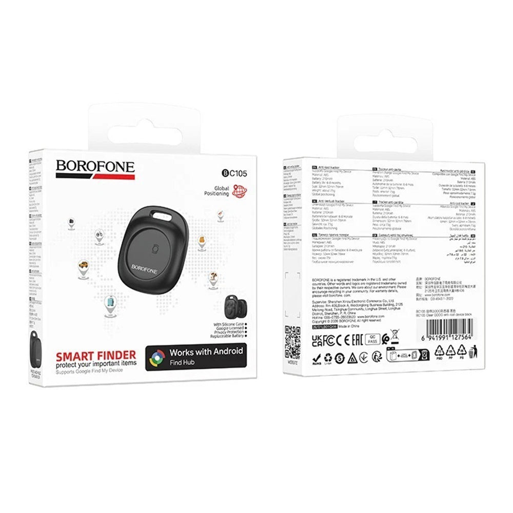 Borofone SmartTag BC105 for Android Series, Black