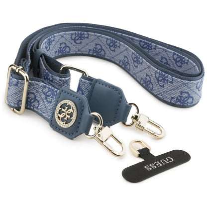 Guess 4G Strass Metal Logo Phone Lanyard, Blue