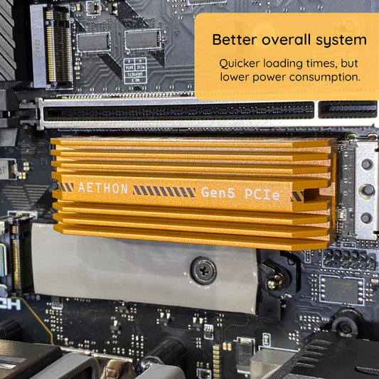 Solid State Drive (SSD) Dato Ares Aethon, NVME M.2, PCIe Gen5x4, 1TB, Black ARSAT-1TB