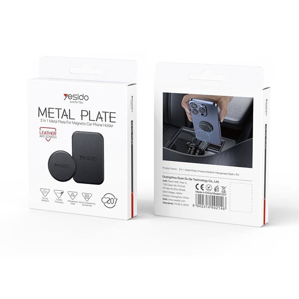 Yesido C207 2in1 Metallic Sticker, Black