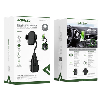 Acefast D24 Car Holder, 4.5inch - 6.7inch, Black