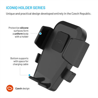 Fixed Iconiq Lock Universal Car Holder, Black