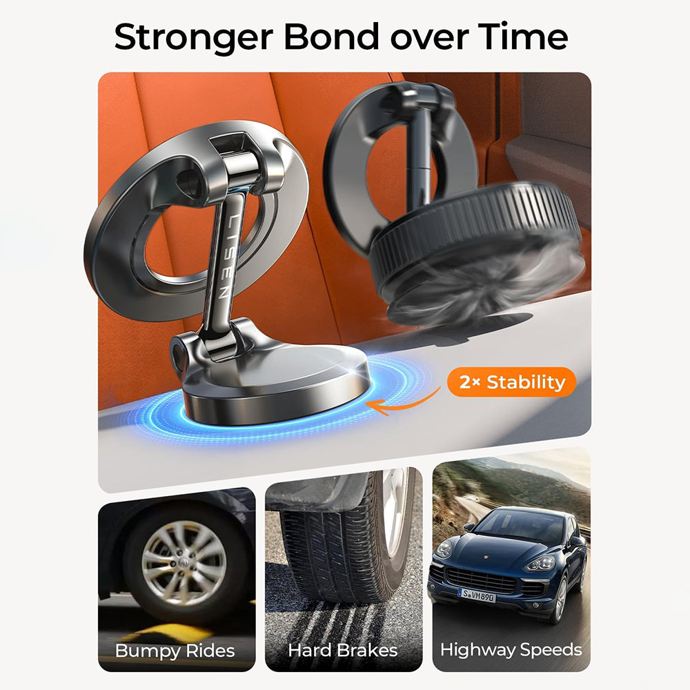 Lisen Magnetic Car Mount, Universal, Black YL0223080002