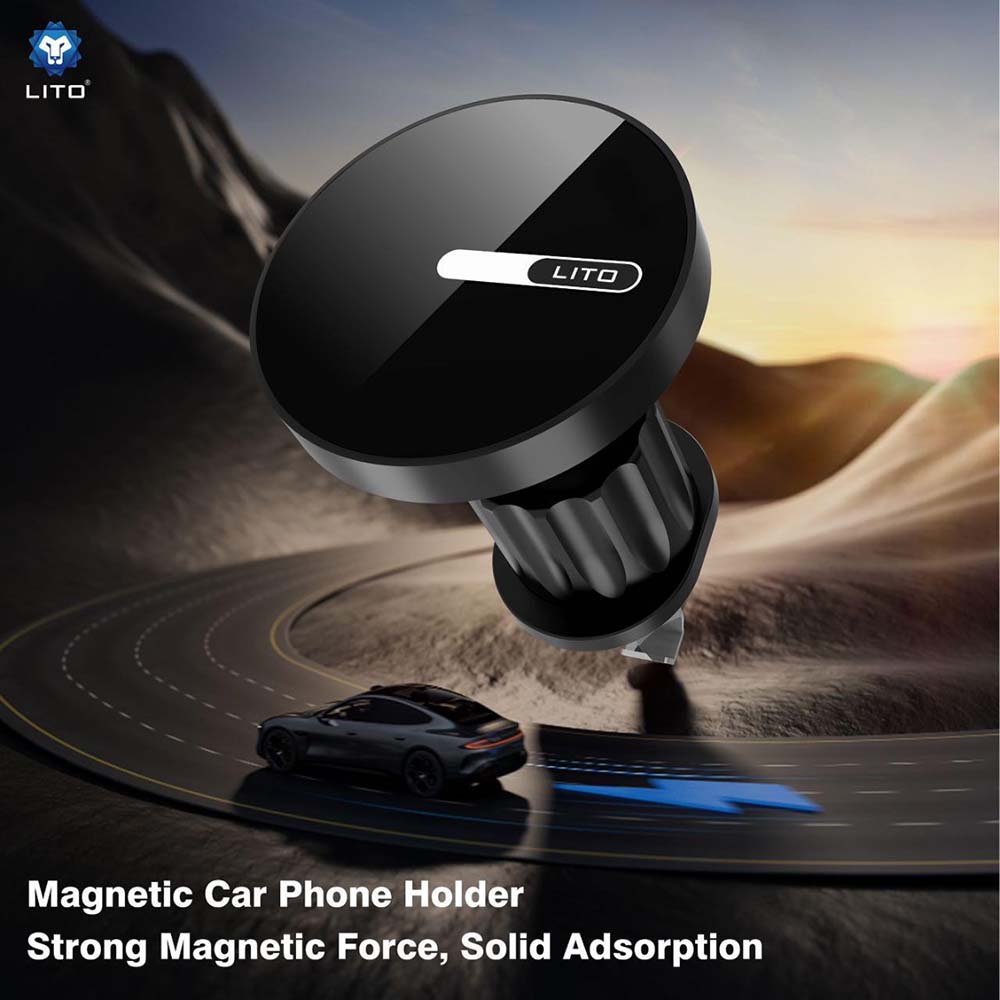Lito LT-W05 Universal Magnetic Car Holder, Black