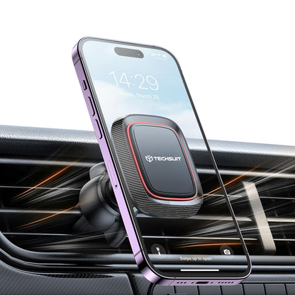 Techsuit S4 Magnetic Car Holder, Universal, Black Red