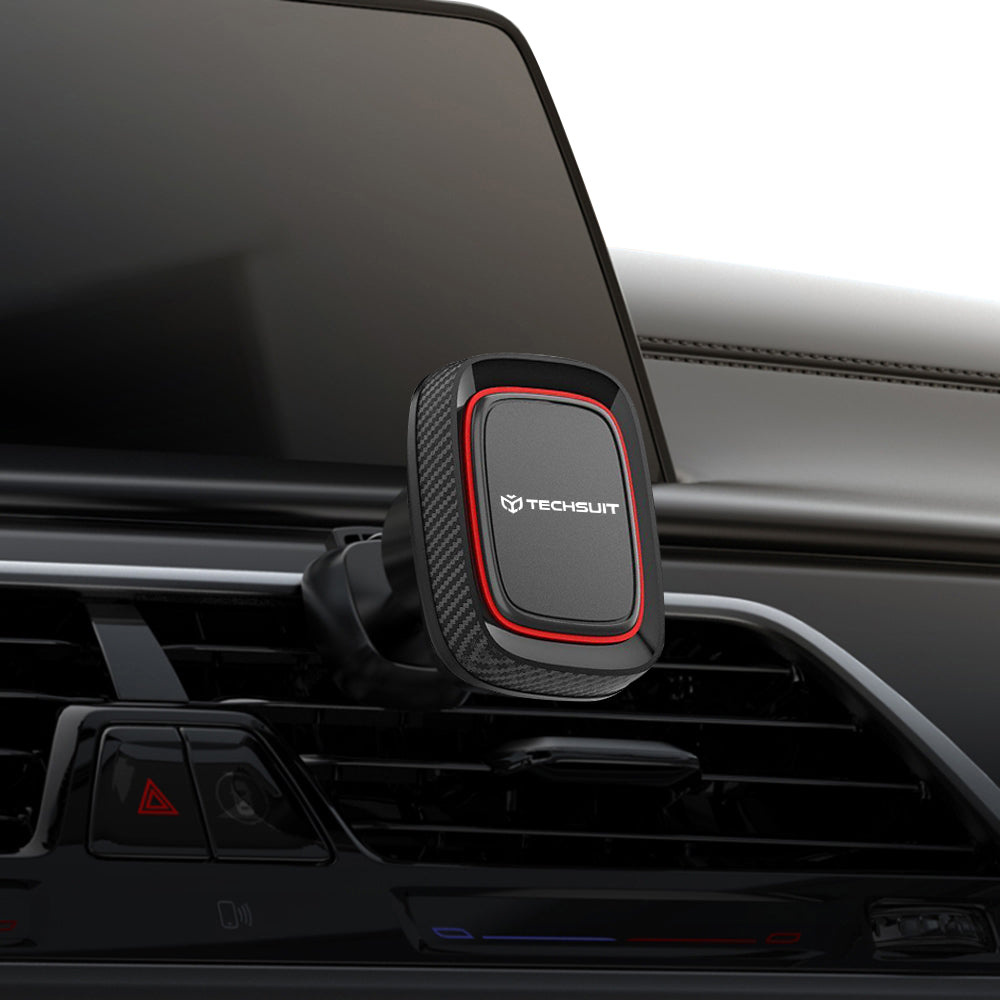 Magnetic Car Holder Techsuit S5, Universal, Black Red