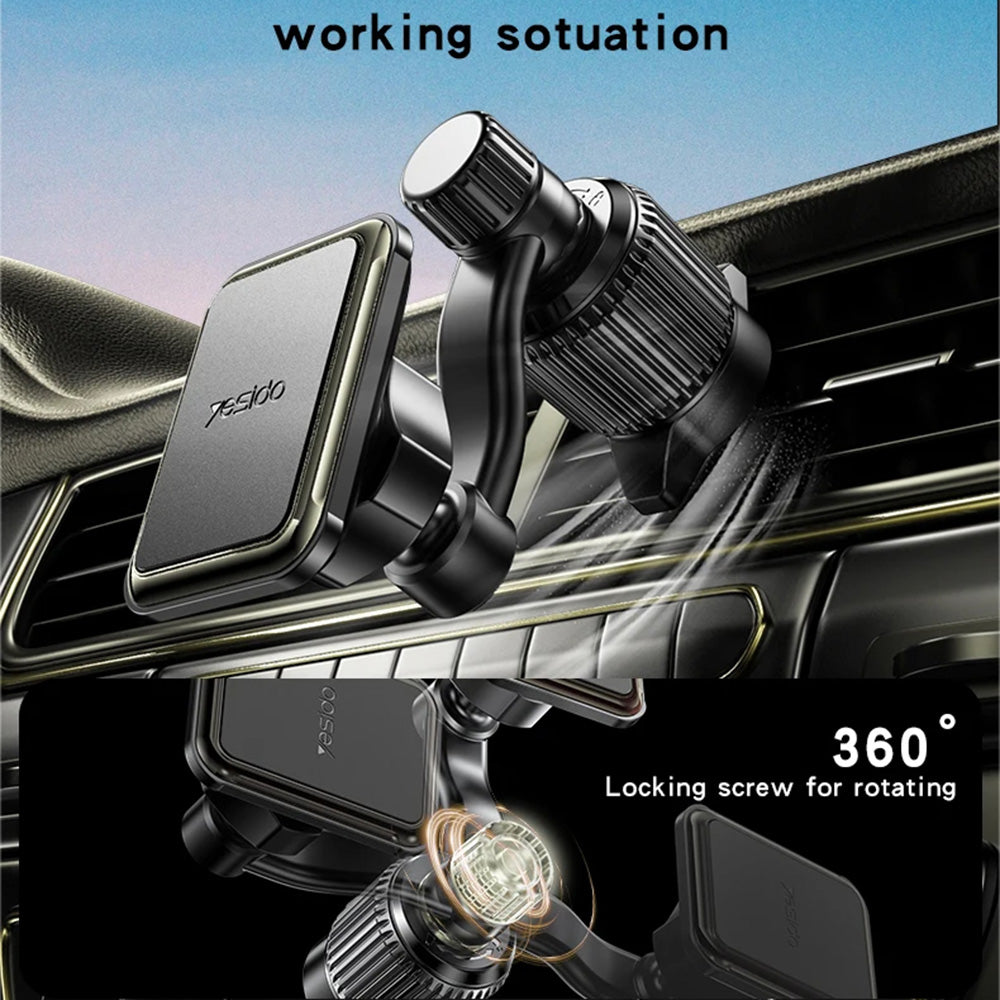 Yesido C244 Universal Magnetic Car Holder, Black