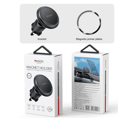 Magnetic Car Holder Yesido C252, Universal, Black