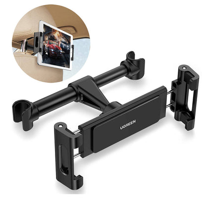 UGREEN LP160 Headrest Car Holder (60108), 4.7inch - 12.9inch, Black