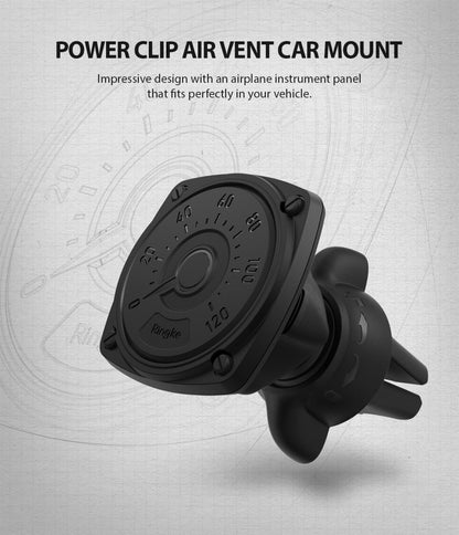 Ringke Power Clip Magnetic Car Mount, Universal, Black