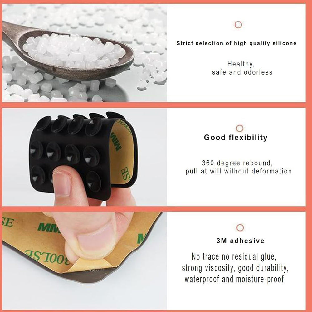 Techsuit SO-PAD Suction Cup Holder, Orange