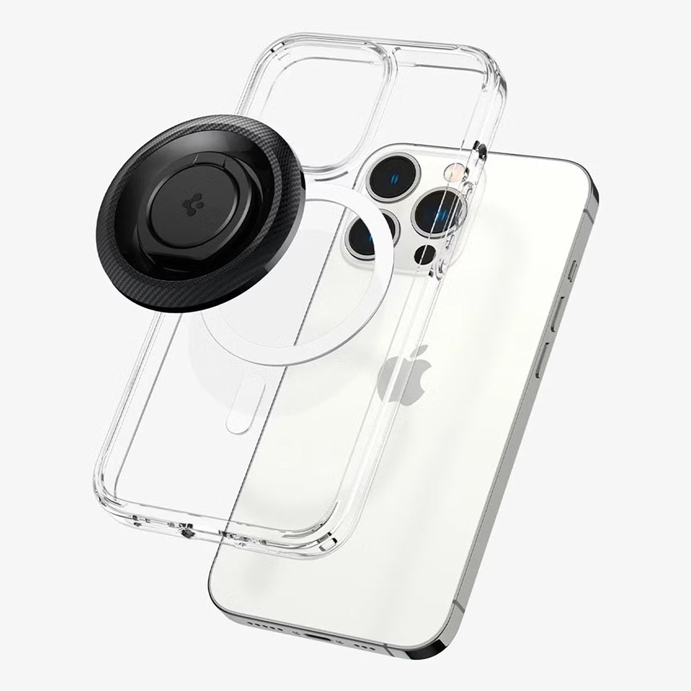 Spigen O-Mag OM100 Carbon Ring Holder, Universal, Black AMP05505