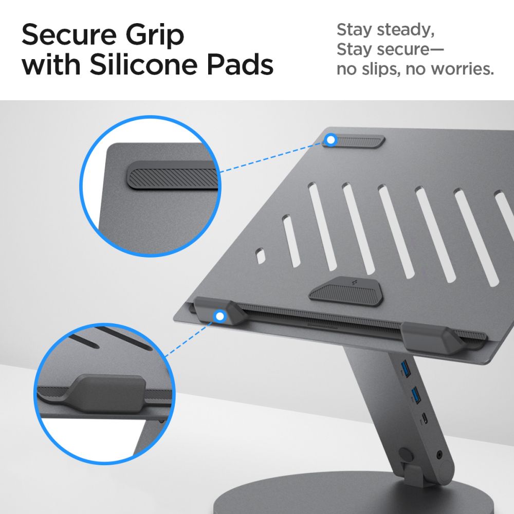 Spigen LD204H Laptop Stand, Silver