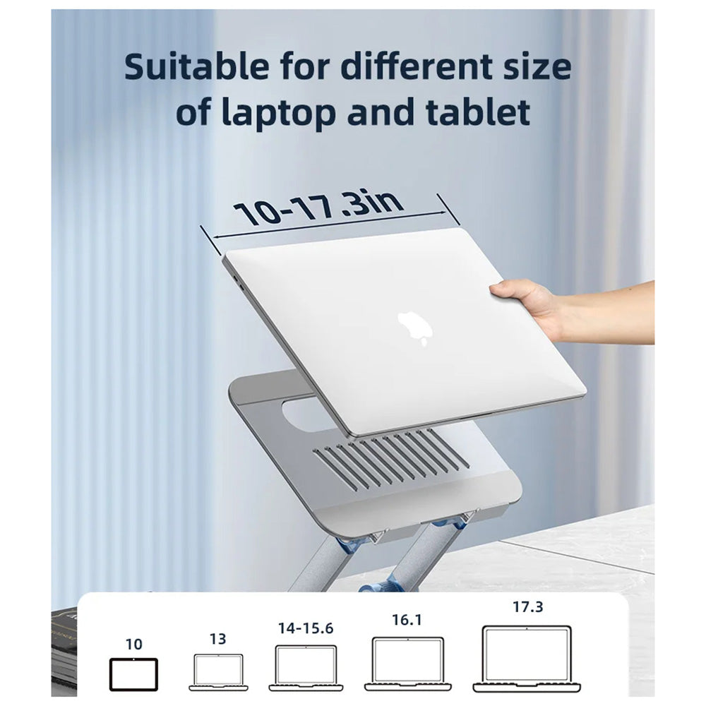 Yesido LP06 Stand for Laptop 10inch - 17.3inch, Silver