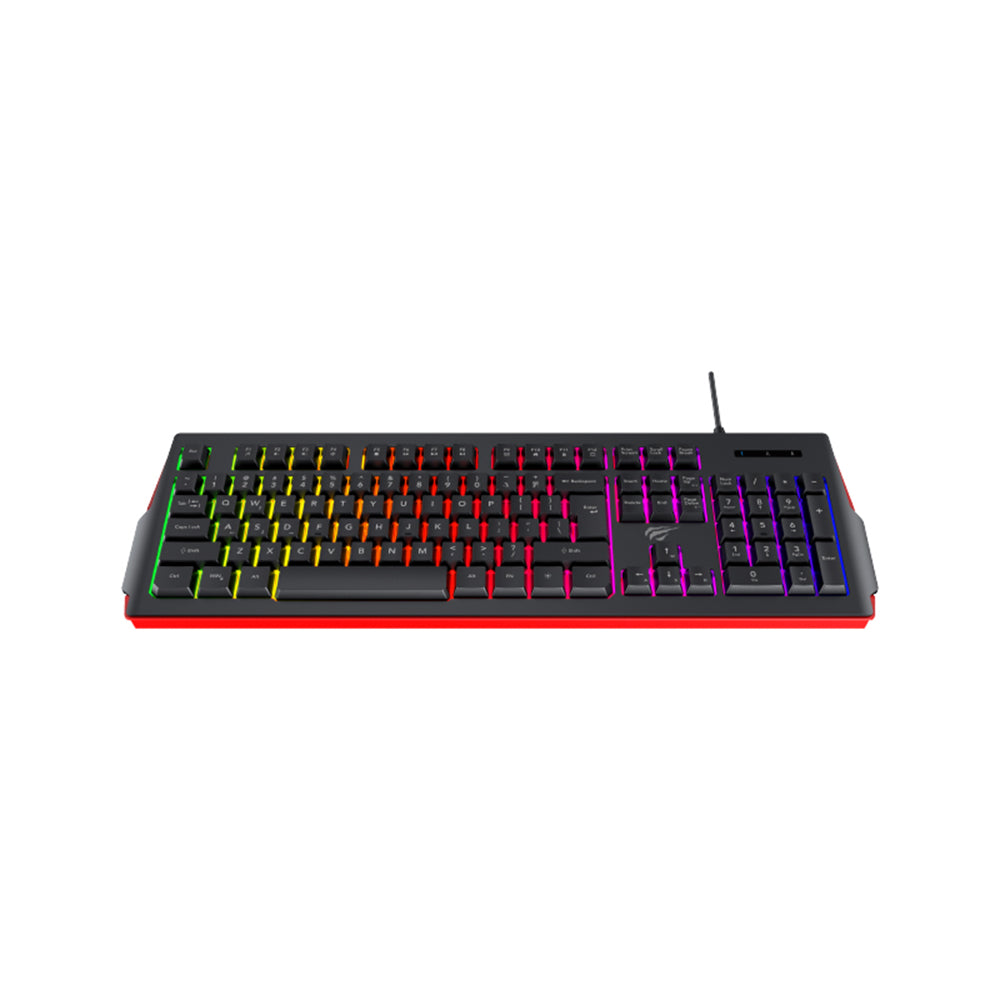 HAVIT KB866L Gaming Keyboard, RGB, 1.4m, Black Red