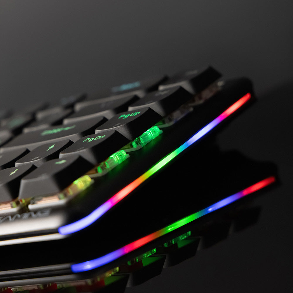 Proove AFK Wireless Gaming Keyboard, RGB, BT / Wi-Fi / Wired, 1.5m, White WKAFKEN22002