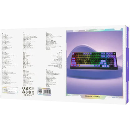 Proove Slicker Pro Wireless Gaming Keyboard, RGB, BT / Wi-Fi / Wired, 1.8m, Black WKSLPEN22416