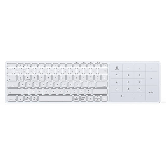 DUX DUCIS LK Wireless Keyboard, BT / Wi-Fi, White