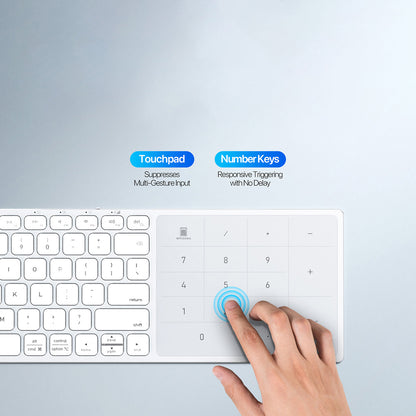 DUX DUCIS LK Wireless Keyboard, BT / Wi-Fi, Black