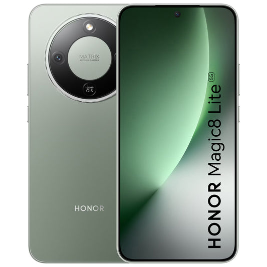 Honor Magic8 Lite 5G Dual SIM Mobile Phone, 256GB, 8GB, Forest Green 5109BYQU