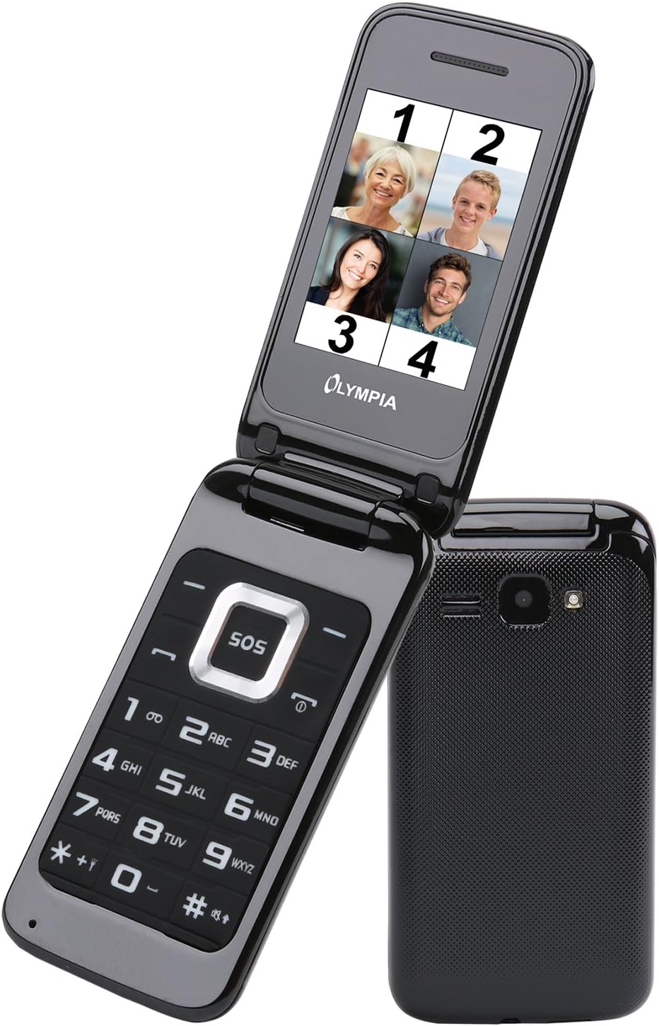 Olympia Luna Dual SIM Mobile Phone, Black 2210