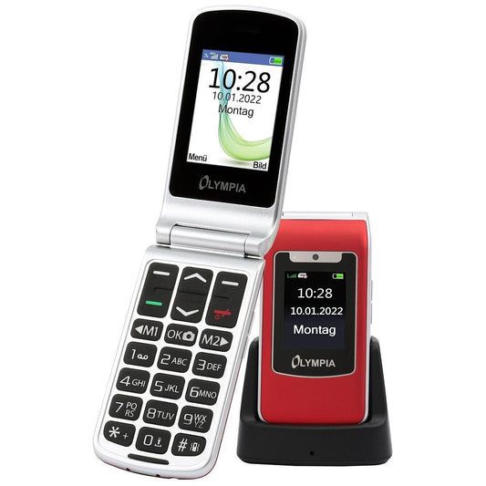 Olympia Style Duo Mobile Phone, 48MB, Red 2298
