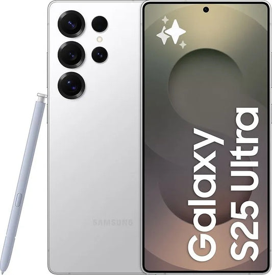 Samsung Galaxy S25 Ultra Mobile Phone, 512GB, 12GB, Titanium Whitesilver SM-S938BZSGEUB